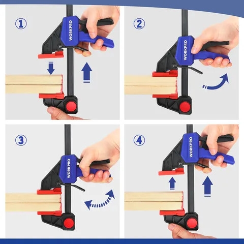 Dụng cụ kẹp gỗ nhanh cầm 1 tay WORKPRO