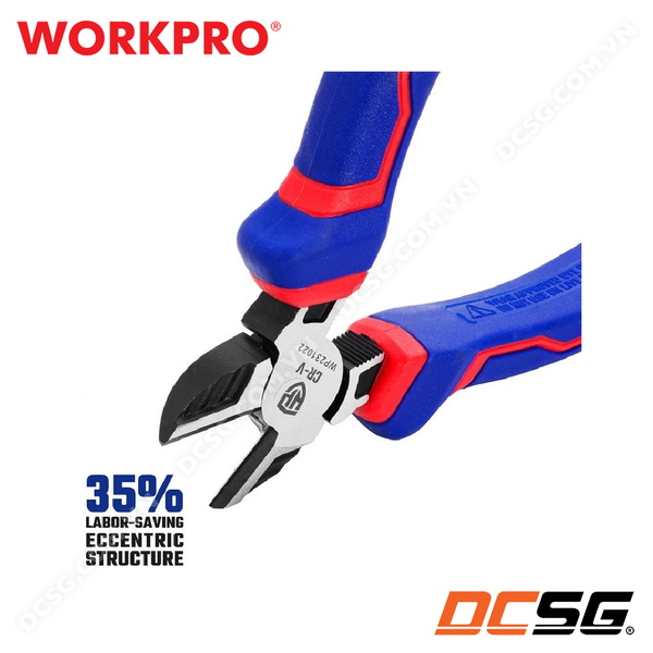 Kìm cắt chéo công nghiệp bằng thép CR-V cao cấp WORKPRO