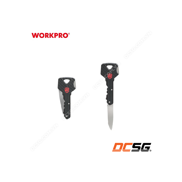 Dao cắt gấp gọn an toàn hình chìa khóa Workpro