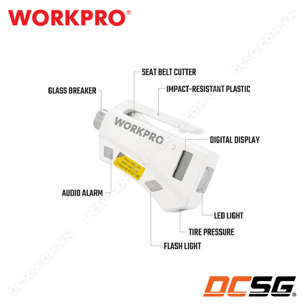 Công cụ sinh tồn đa năng 7 trong 1 dùng cho mục đích khẩn cấp WORKPRO WP319024