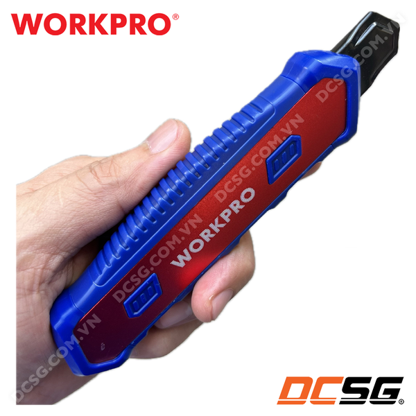 Dao rọc giấy công nghiệp bản 18mm tay cầm nhôm phủ cao su WORKPRO WP212015