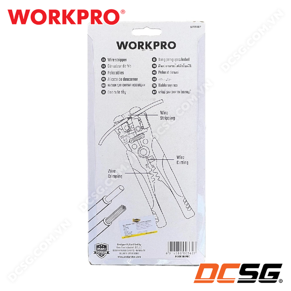 Kìm tuốt dây điện đa năng 3 trong 1 WORKPRO WP291007