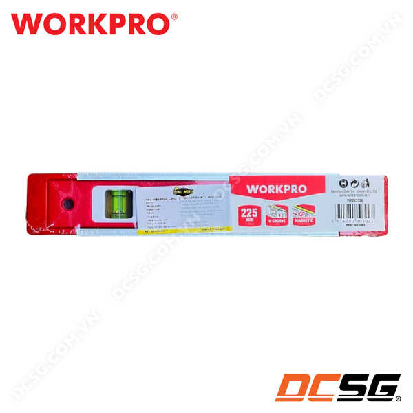 Thước thủy có từ tính, dạng hộp, kích thước 225mm (9 inches) Workpro WP262026