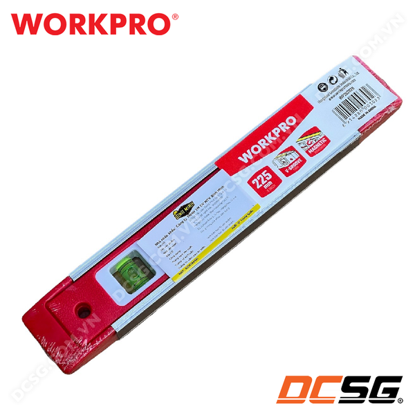 Thước thủy có từ tính, dạng hộp, kích thước 225mm (9 inches) Workpro WP262026