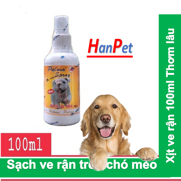 Xịt bọ, ve  rận chó mèo Fay spray 100ml / Sạch ve rận thơm mùi hương hoa kiêm khử mùi sát khẩn chuồng trại