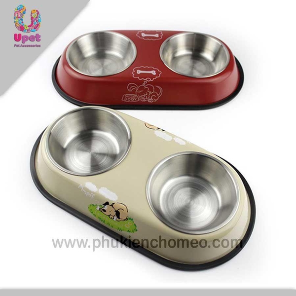 SP1136 - Bát inox sơn đôi nhỏ (hanpet 4711744)