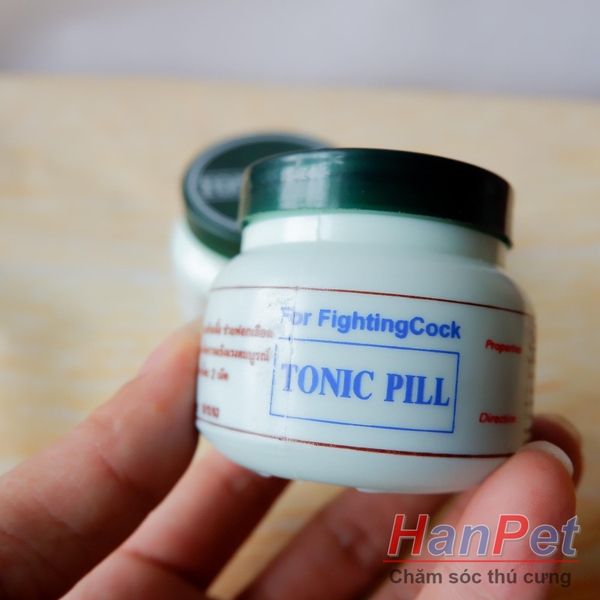 (Thuốc gà CHỌI) Phục hồi gà chọi, thuốc hồi phục sau đá cho chiến kê, dạng thuốc uống 130v/lọ- MADEIN THAILAND (Hanpet hồi phục)