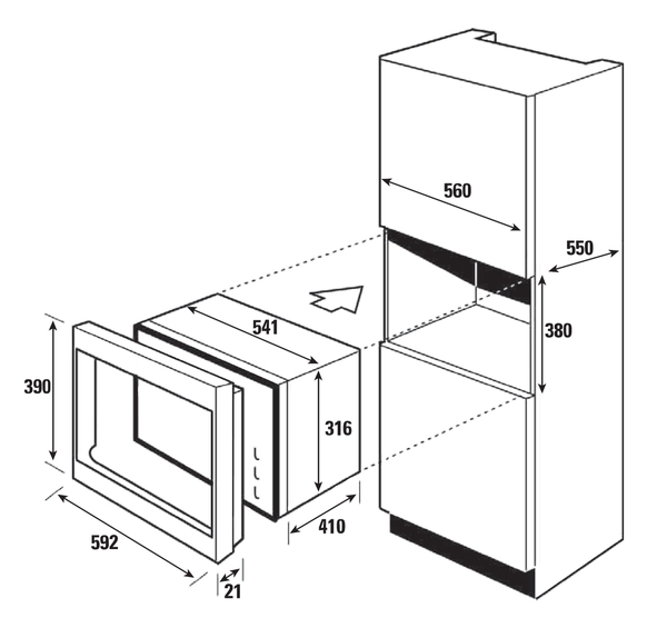 Lò Vi Sóng Brandt BMS6115X – Tổng Kho Bếp Nhập Khẩu