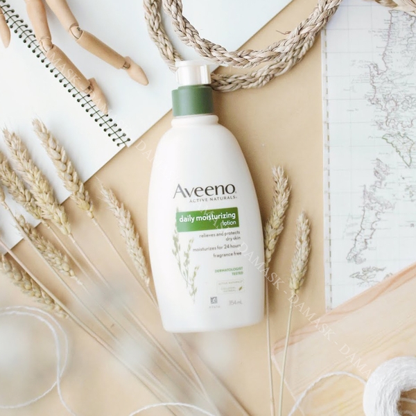Sữa Dưỡng Thể Aveeno Daily Moisturizing Lotion Nourishes Dry Skin Fragrance Free