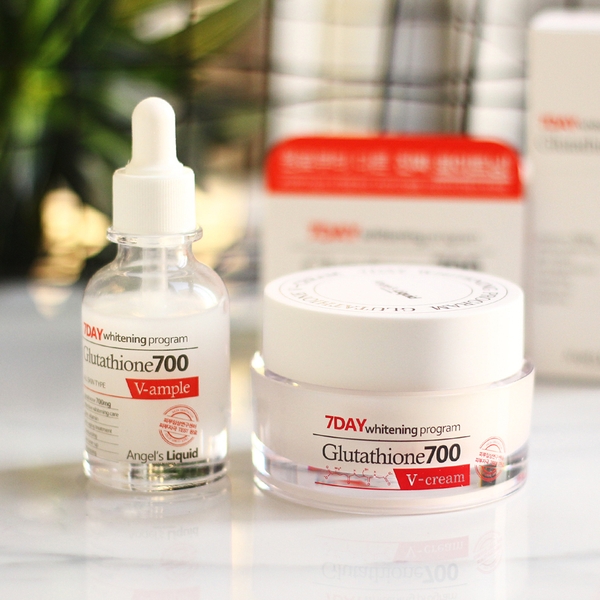 huyết thanh trắng da 7day whitening program glutathione 700 vample 7 Day V Ample Damask abib cream