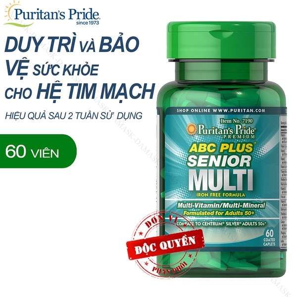 Viên uống vitamin tổng hợp dành cho người lớn tuổi ABC Plus Multivitamin