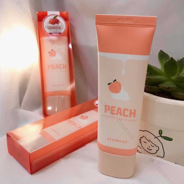 Kem đào dưỡng trắng nâng tone da Hàn Quốc Coringco Peach Whipping Tone Up