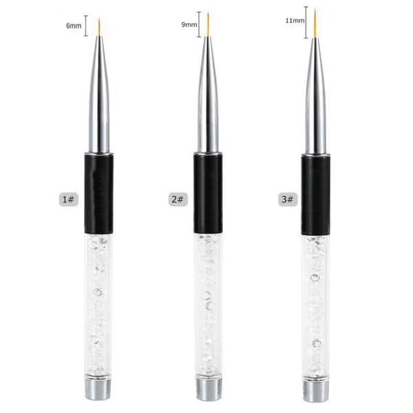 Cọ Vẽ Nét Trang Trí Móng Tay Cán Đá Trang Trí Chất Lượng (sản phẩm hỗ trợ)