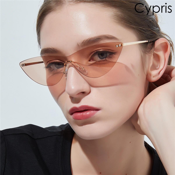 Fashion glasses Polígonos Cypris – Hồng Trà