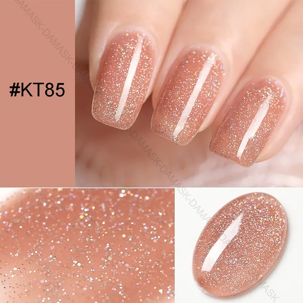 Sơn móng gel lạnh thạch kim tuyến DAMASK- KT85