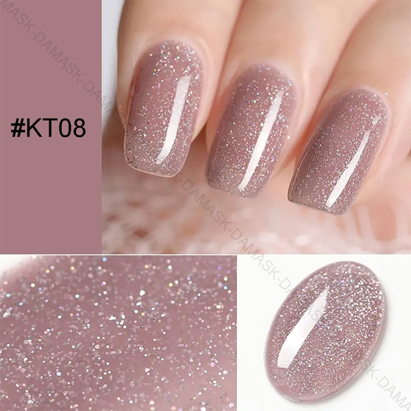 Sơn móng gel lạnh thạch kim tuyến Joilesse - KT08