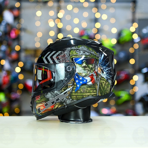 Mũ Fullface LS2 FF800 KPA Kính Commando FREESHIP Tặng Pinlock