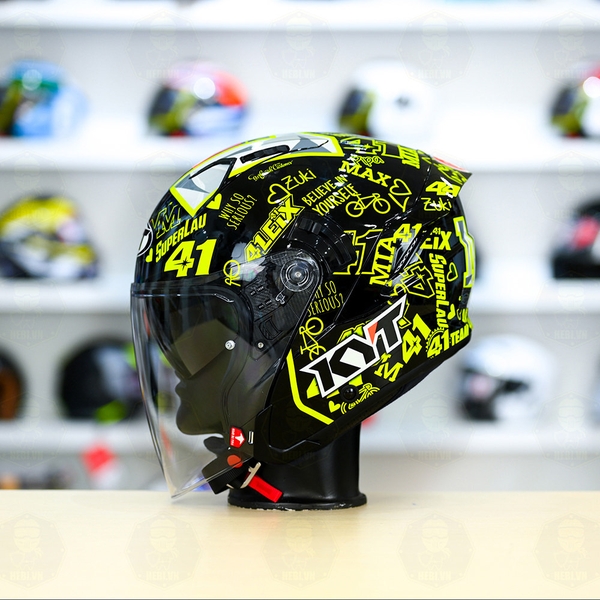 Mũ 3/4 kính KYT NFJ Replica 41 Freeship