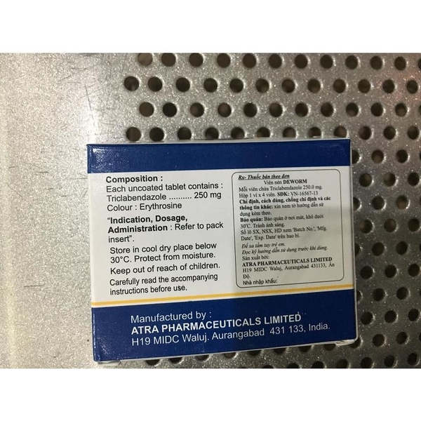 Deworm 250mg/Tiêu Hóa/ Thuốc tân dược/nhathuocyentrang.com