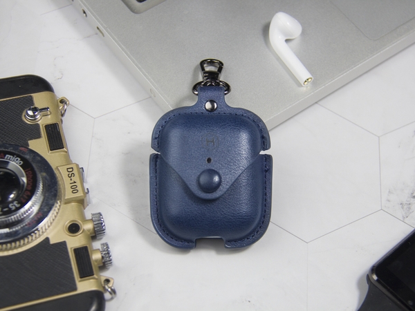 Bao da airpod thật chất lượng cao Havias màu xanh navy