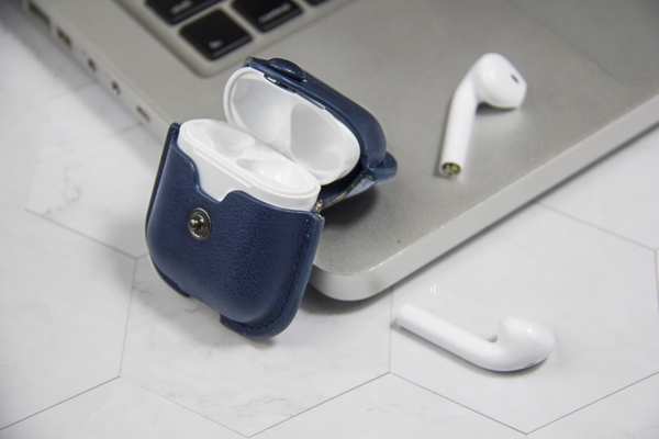 Bao da airpod thật chất lượng cao Havias màu xanh navy