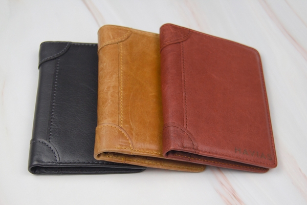 Ví da đứng Laffy Handcrafted Wallet 