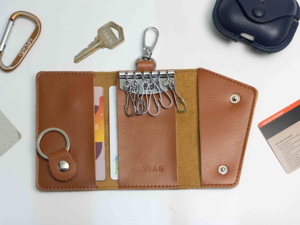 Bao da móc khóa Key Zippo HAVIAS - Leather Key Case Wallets Unisex