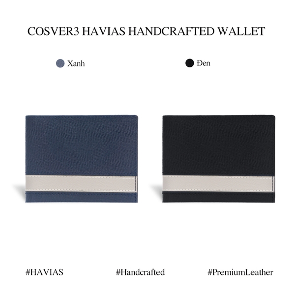 ví nam đứng da thật Cosver3 HAVIAS