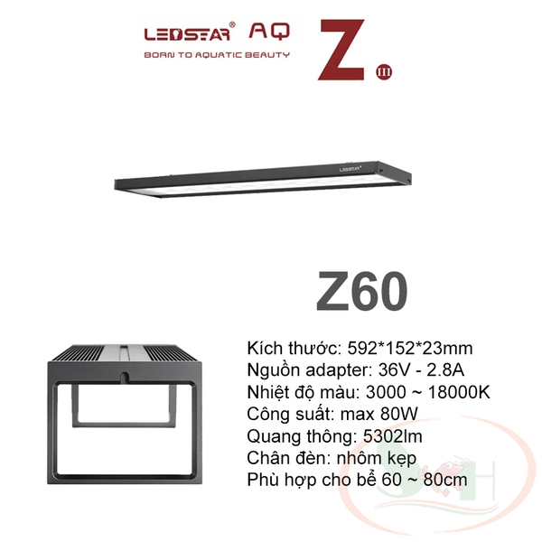 Đèn led LedStar AQ WRGB Z III series Z60, Z90, Z120 Z150 - Shrimp Home