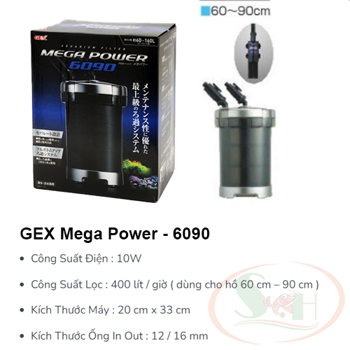 GEX Mega Power Filter - Lọc thùng GEX, bơm rời cao cấp | Shrimp Home