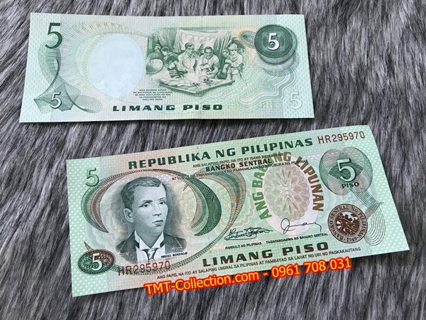 Philippines 5 Piso 1974 - 1985 UNC