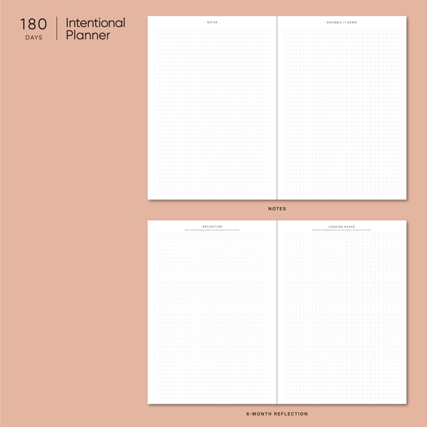 Intentional Planner 2024 | Sổ Lên Kế Hoạch Hằng Ngày Daily Planner Trong 6 Tháng