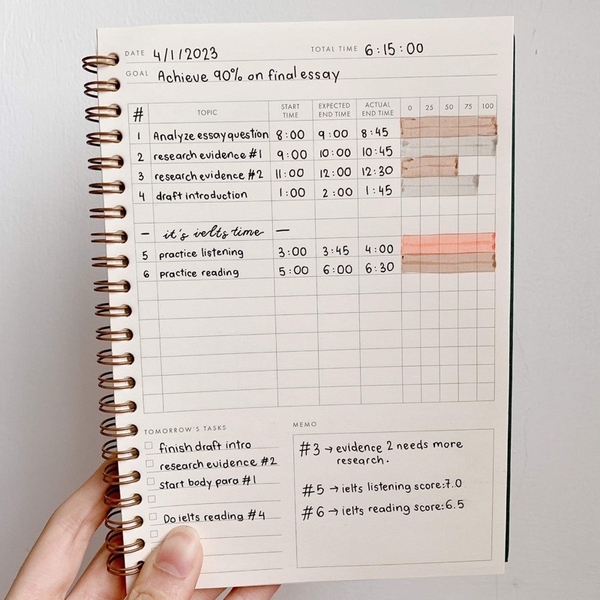 Sổ Study Tracker