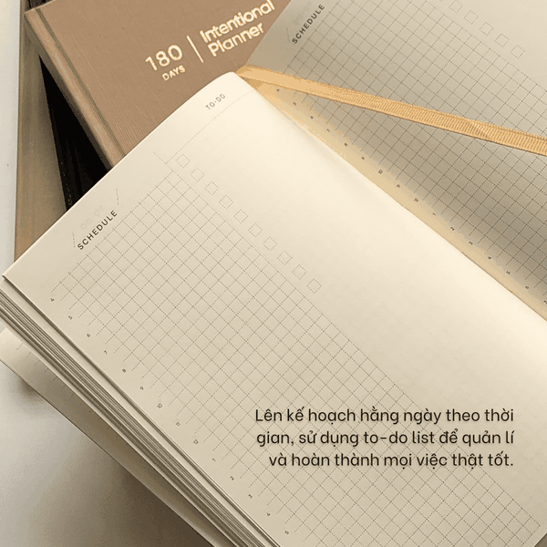 Intentional Planner 2024 | Sổ Lên Kế Hoạch Hằng Ngày Daily Planner Trong 6 Tháng