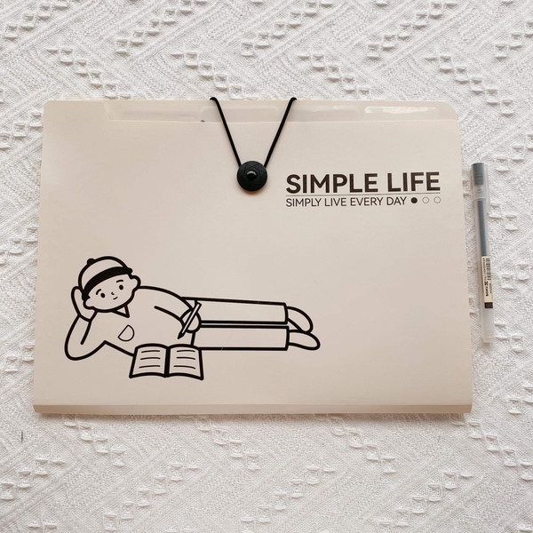 File đựng tài liệu nhiều ngăn Simple life - Dụng cụ lưu trữ giấy tờ