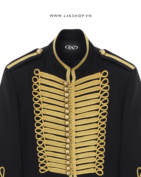 Áo Black & Gold Military High-neck Jacket cs2