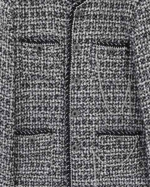 Áo Grey Chain Tweed Jacket cs2