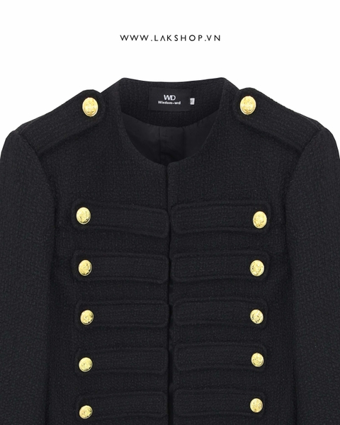 Áo Black Militaty with Gold Button Jacket cs2