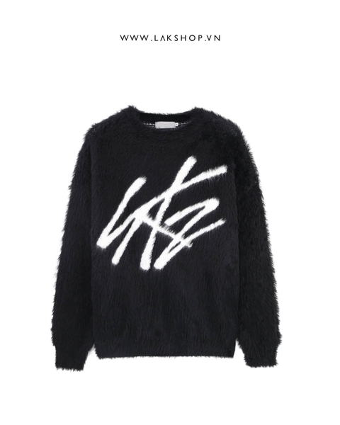 Black Lak Faux Fur Sweater cs2