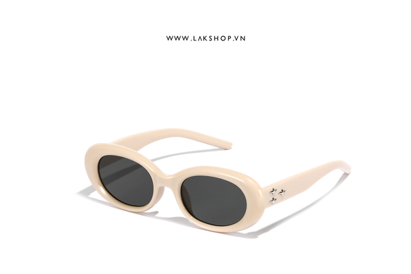 Kính Kính Cream White Oval 3Star Eve 01 Sunglasses