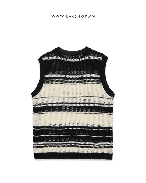 Black & White Knit Stripe Tanktop