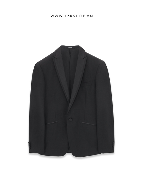 Áo Black One Button Italian Fabric Blazer SK48 cs2