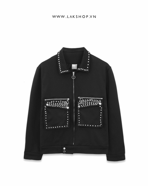 Áo Black Pocket Stud Jacket cs9 cs3