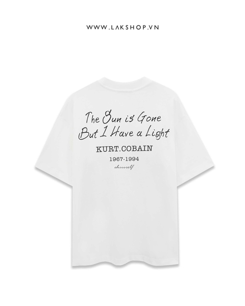 Sajnt Mjchael Print Kurt Cobajn White T-shirt