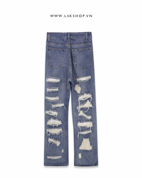 Blue Tattered Pants