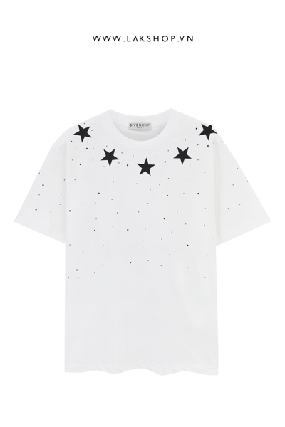 Gjvenchy Star Crystal White T-shirt cs2