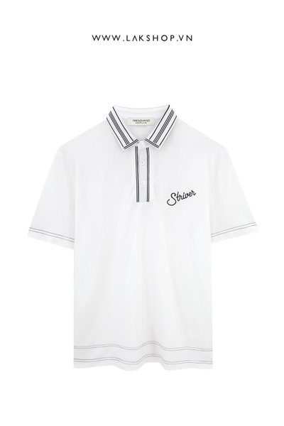 Trendiano Lux Striver White Polo Shirt (Chính Hãng)