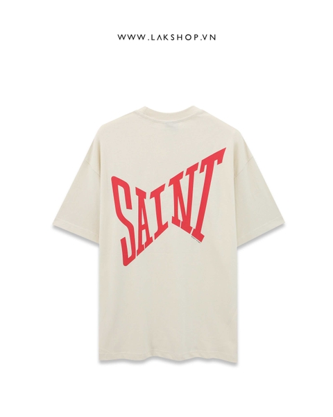 Sajnt Mjchael Red Logo Print T-shirt