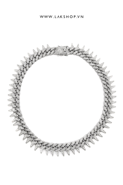 Vòng Cổ 12mm Spiked Matching Alloy Chain Necklace (50cm)