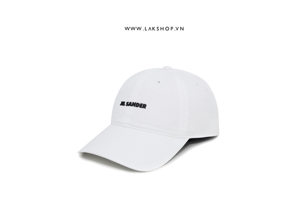 JlL SANDER Logo Baseball Cap in White